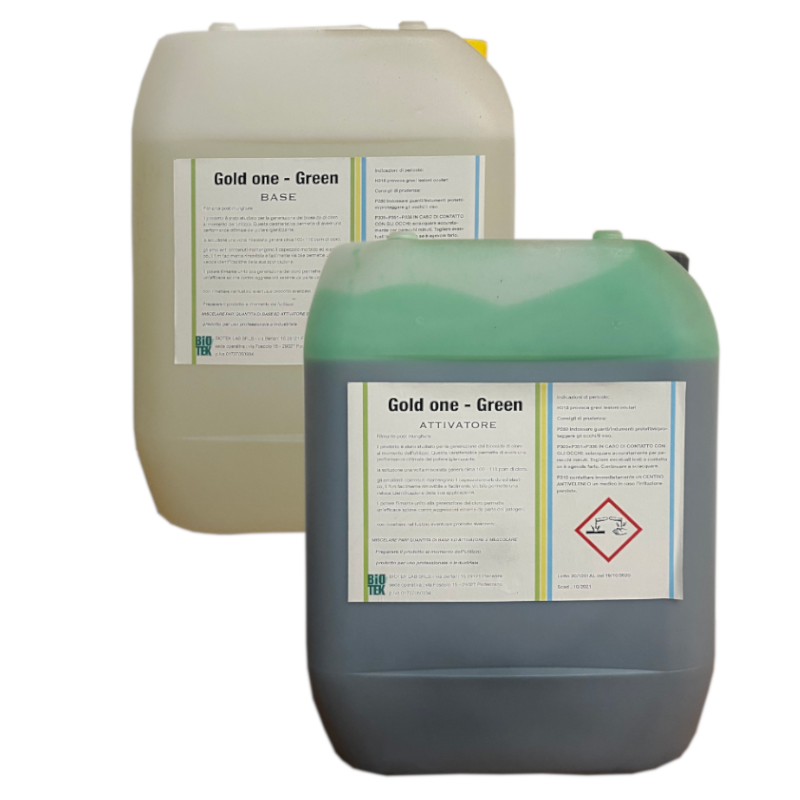 GOLD ONE - GREEN (Bicomponente post-dipping) 20+20 Kg.
